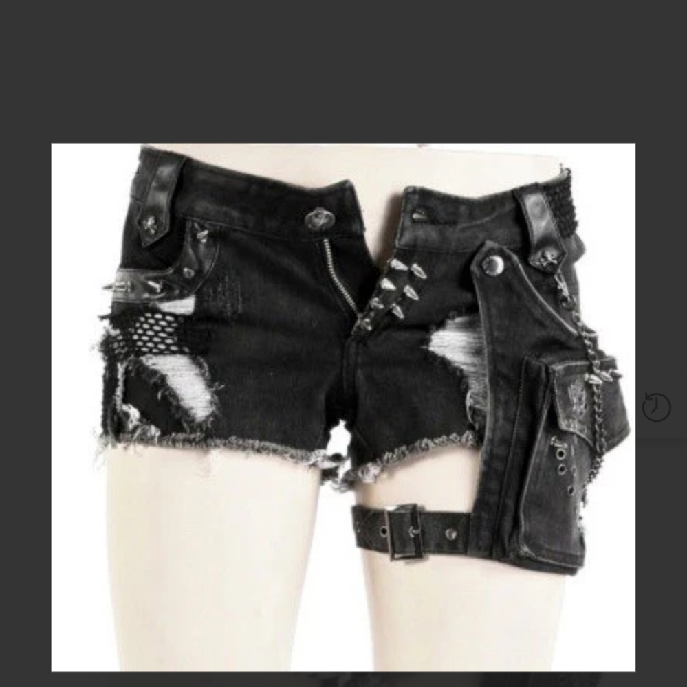Punk rave visual kei shorts XL